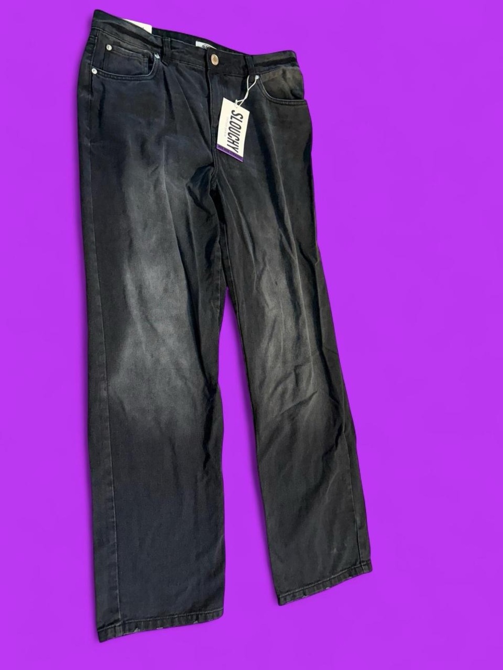 refuge Women’s Relaxed Wide Leg Black Jeans